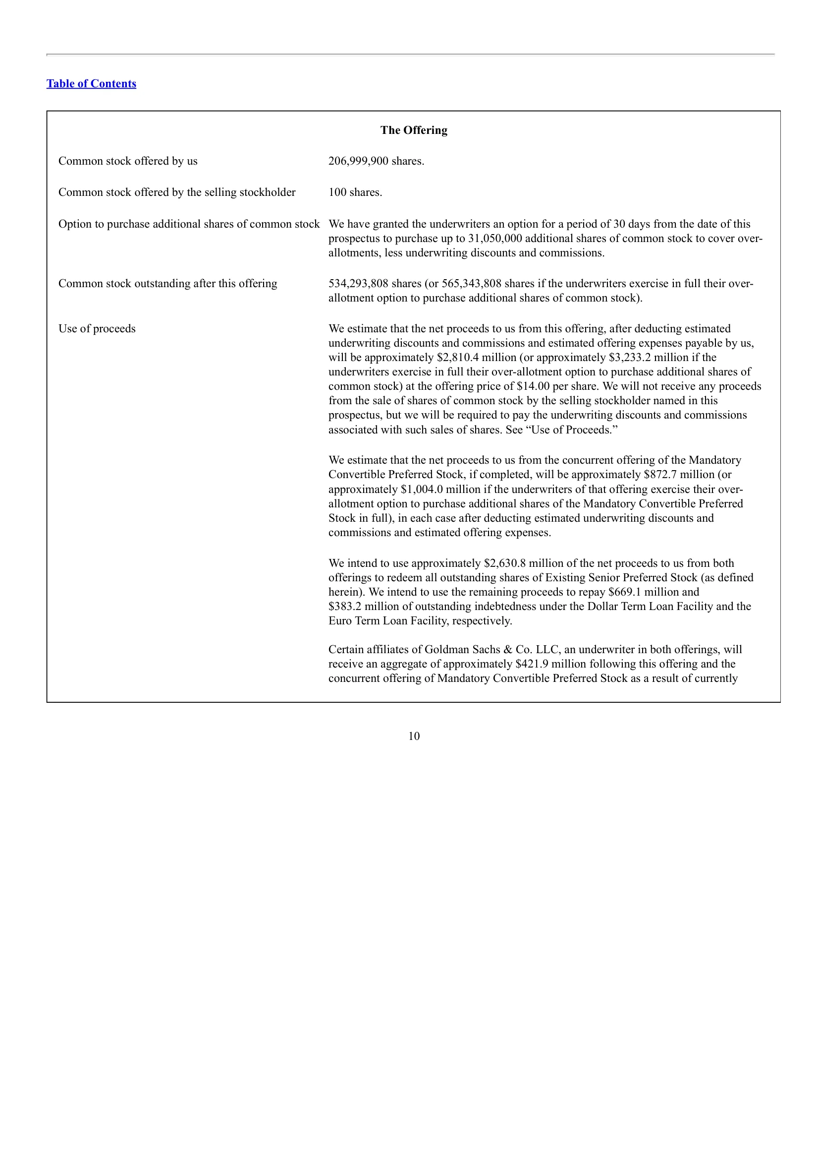 Avantor, Inc. — IPO Prospectus (2019) — The Offering